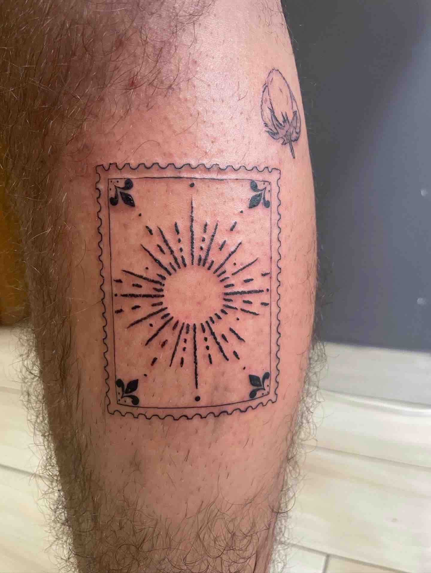 Tatouage timbre coton